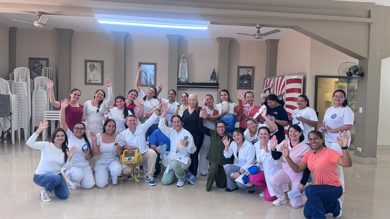 Turma reunida ao final da capacitação
